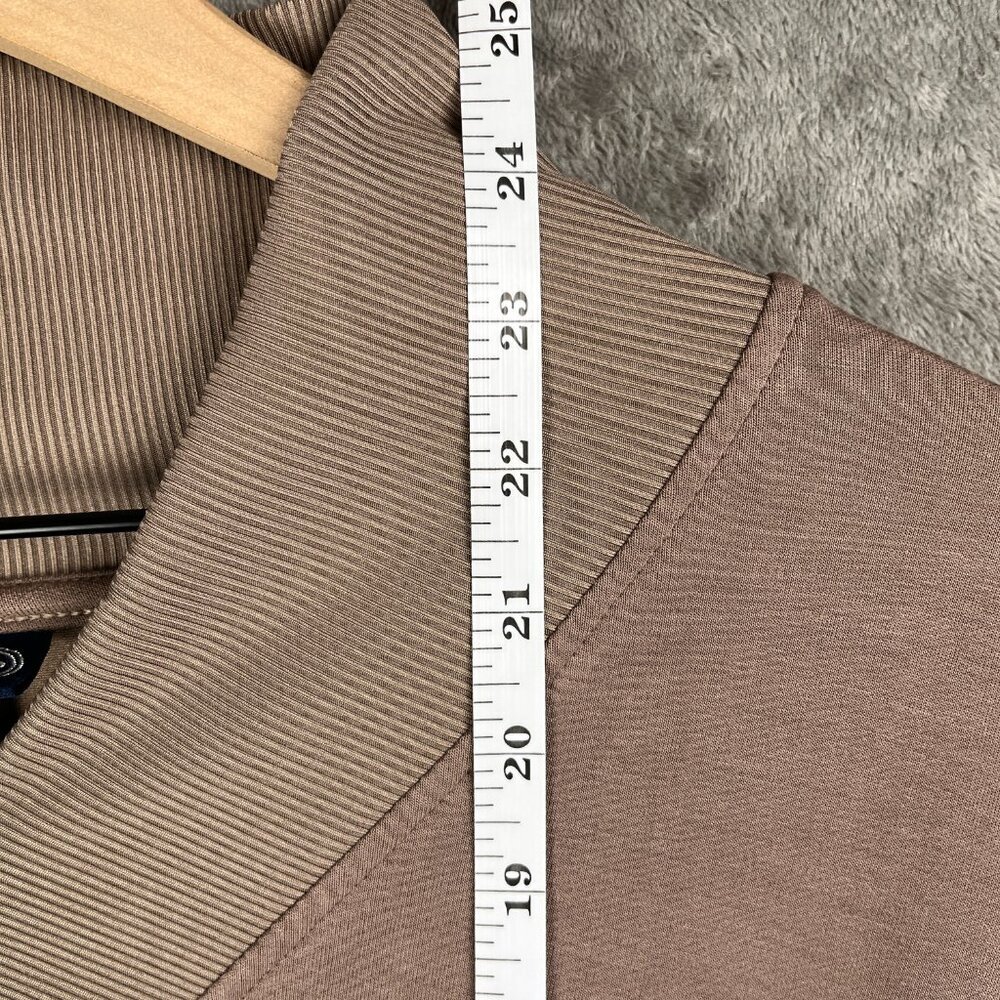 Scoop Ultimate Scubaknit V Neck Sweatshirt Women's S Brown Pullover Minimalist - Picture 6 of 8